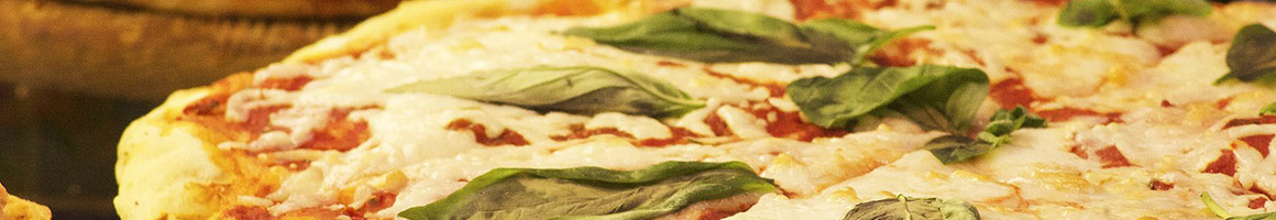 Eating Italian Pizza at Conforti's Pizzeria restaurant in Irwin, PA.